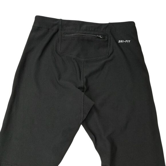 Nike Running Pants Womens Small Black Breathable Stretch Training Compression - Picture 8 of 13
